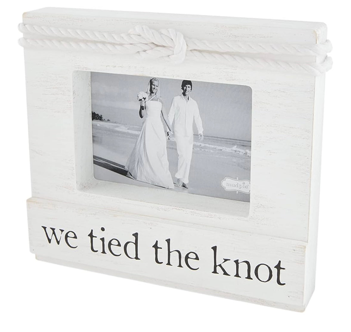 Mud Pie 4 x 6 Wedding Block Frame, We Tied The Knot