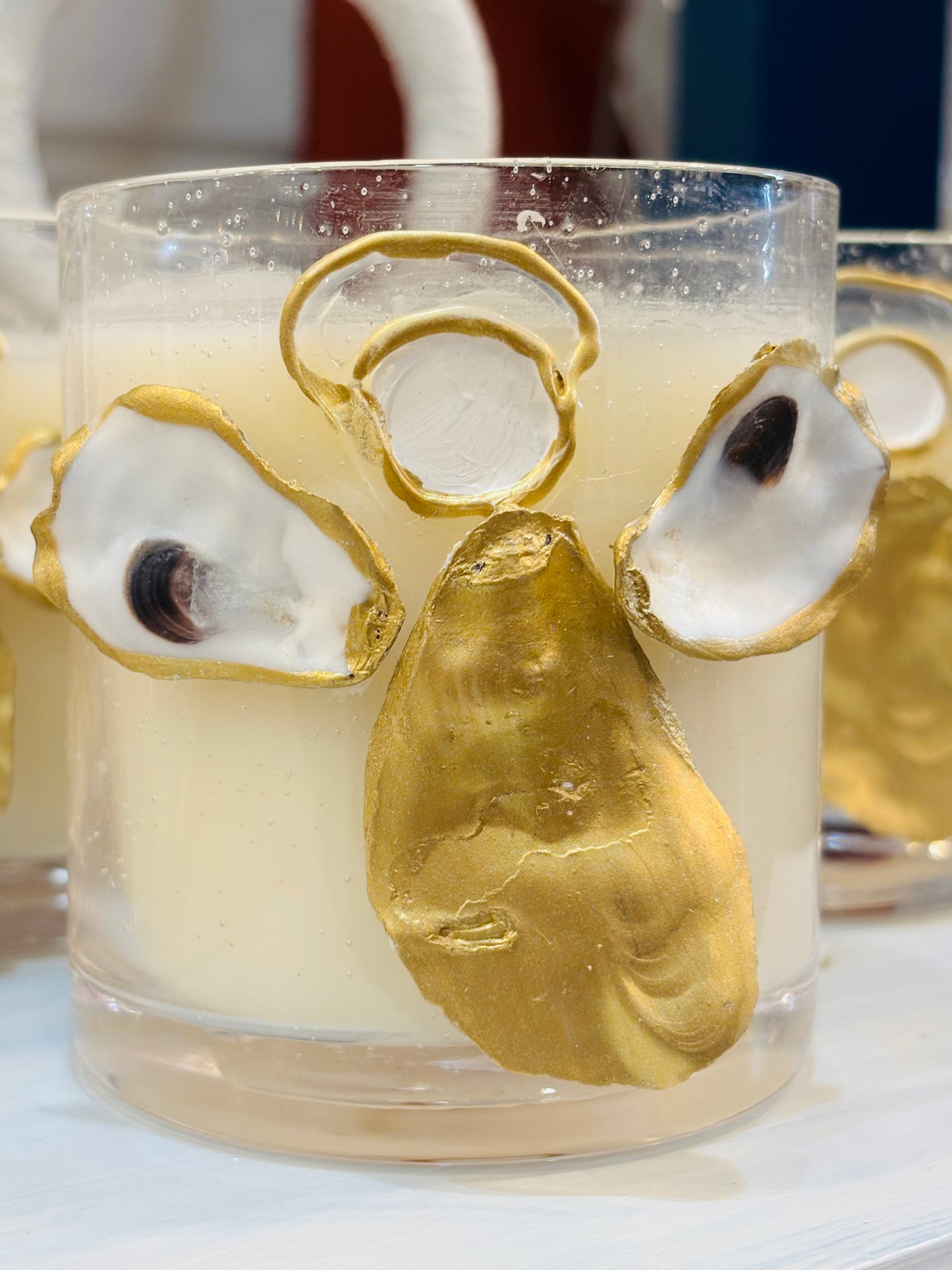 Seaside Breeze Oyster Shell Angel Candle