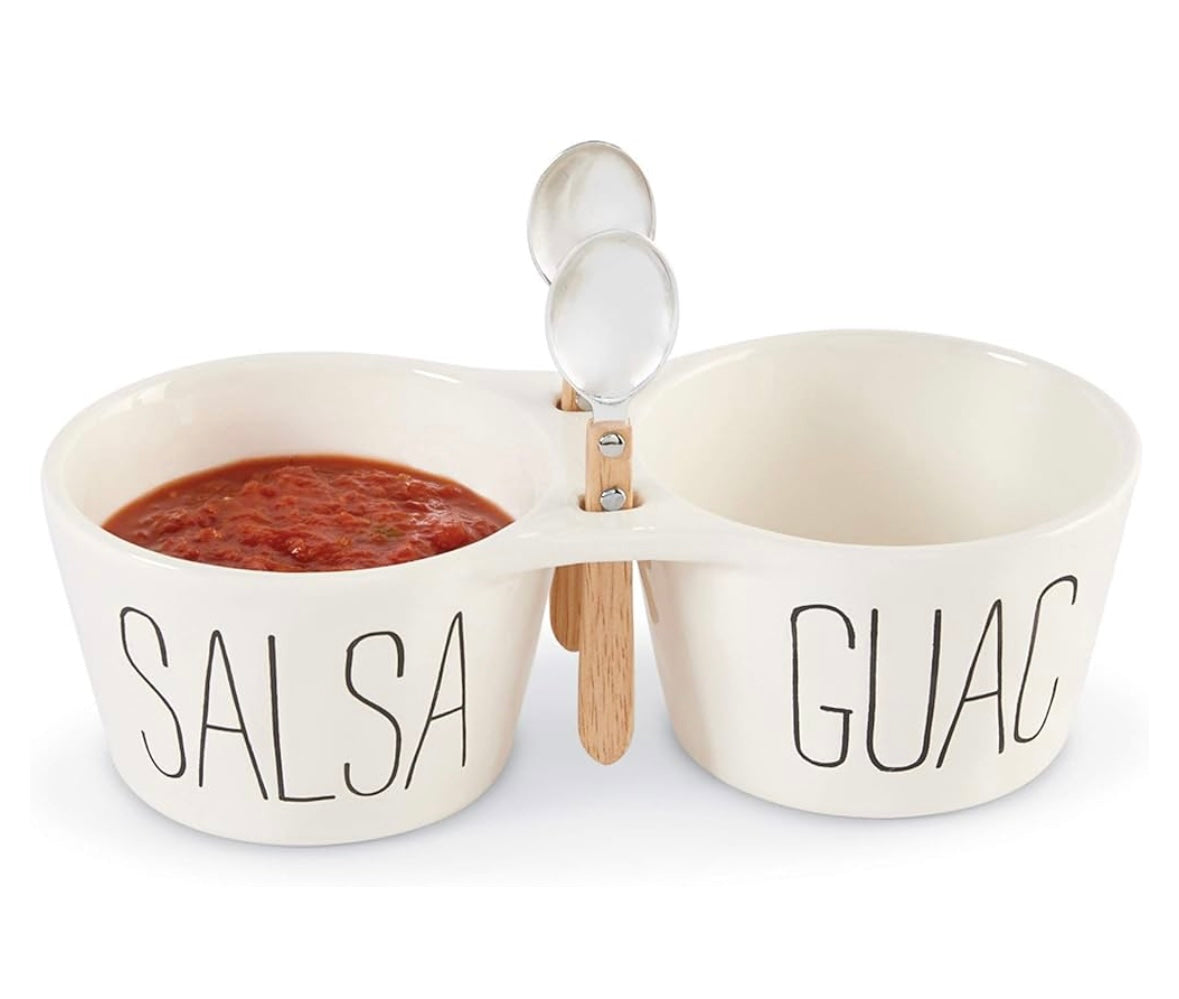 Mud Pie Salsa & Guacamole Double Dip Set