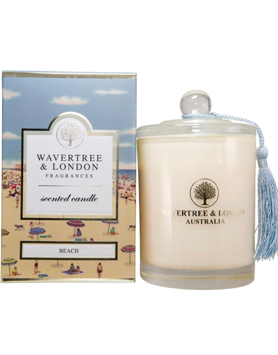 Wavertree & London Organic Beach Scent Soy Wax Candle 12oz / 60 Hours