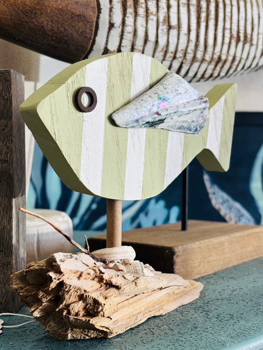 Wooden Fish on Driftwood!