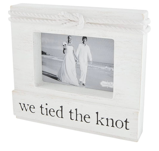 Mud Pie 4 x 6 Wedding Block Frame, We Tied The Knot