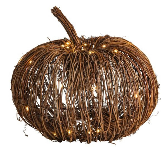 Light Up Woven Pumpkin