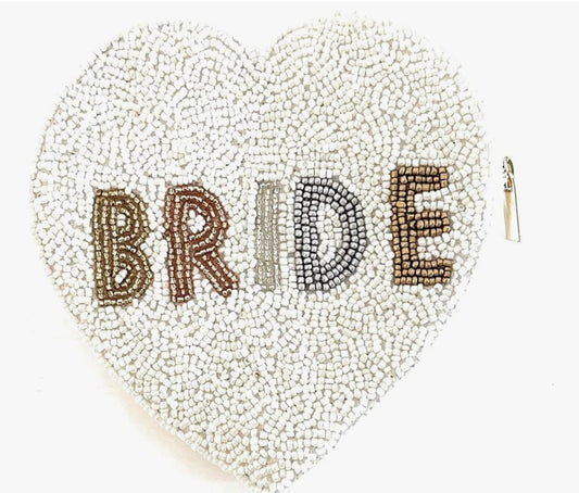 BRIDE Purse Pouch, Bride Coin Pouch,
