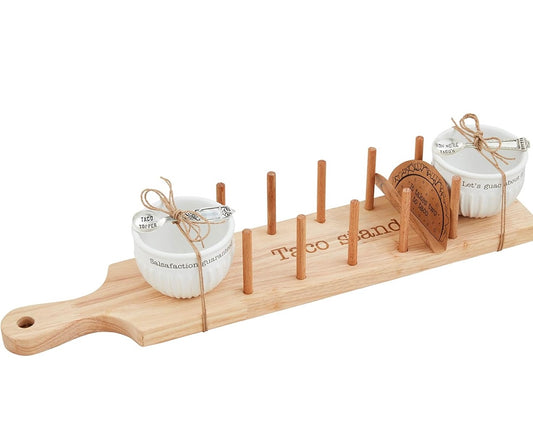 Mud Pie Taco Stand and Dip Cup Set