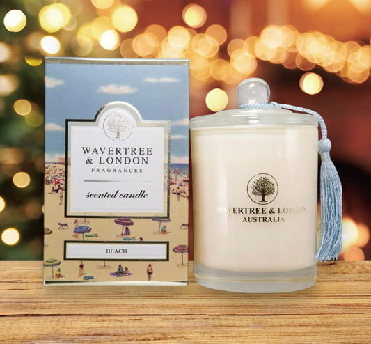 Wavertree & London Organic Beach Scent Soy Wax Candle 12oz / 60 Hours